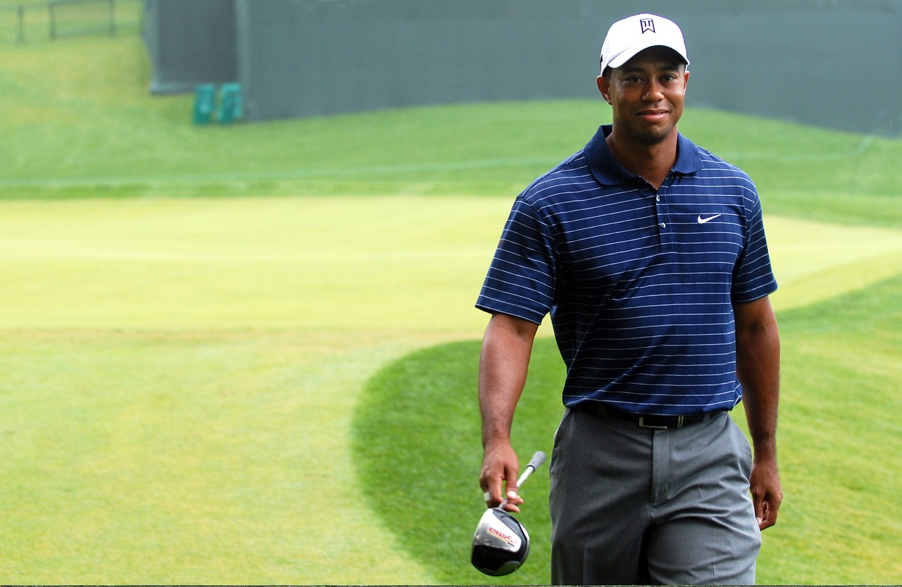Tiger Woods With Driver